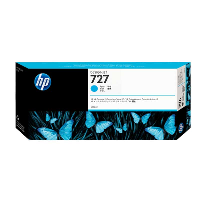 惠普HP T920/T930/T1500/T1530/T2530繪圖儀墨盒727號300ML
